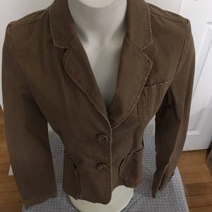 💸4/25 Aeropostale distressed beige blazer